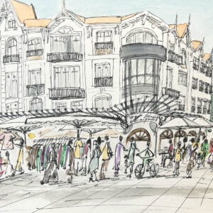 Aux abords d’une rue Arcachon